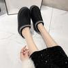 Women's Thick-soled Snow Boots 2024 Winter New Padded Warm Thick-soled Half-slippers Women's Cotton Shoes