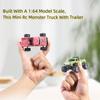 Rc Truck, Rc Semi Truck With Trailer, Rc Truck 1/64 Scale Alloy, 2025 New Rc Truck, 2.4ghz Remote Control, For Kids Gifts