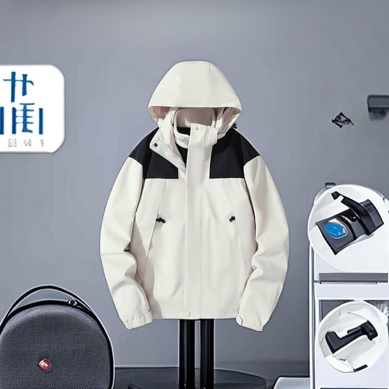 Men's and Women's Windproof, Waterproof, and Oil-Resistant Thickened Mountaineering Jacket for Autumn and Winter
