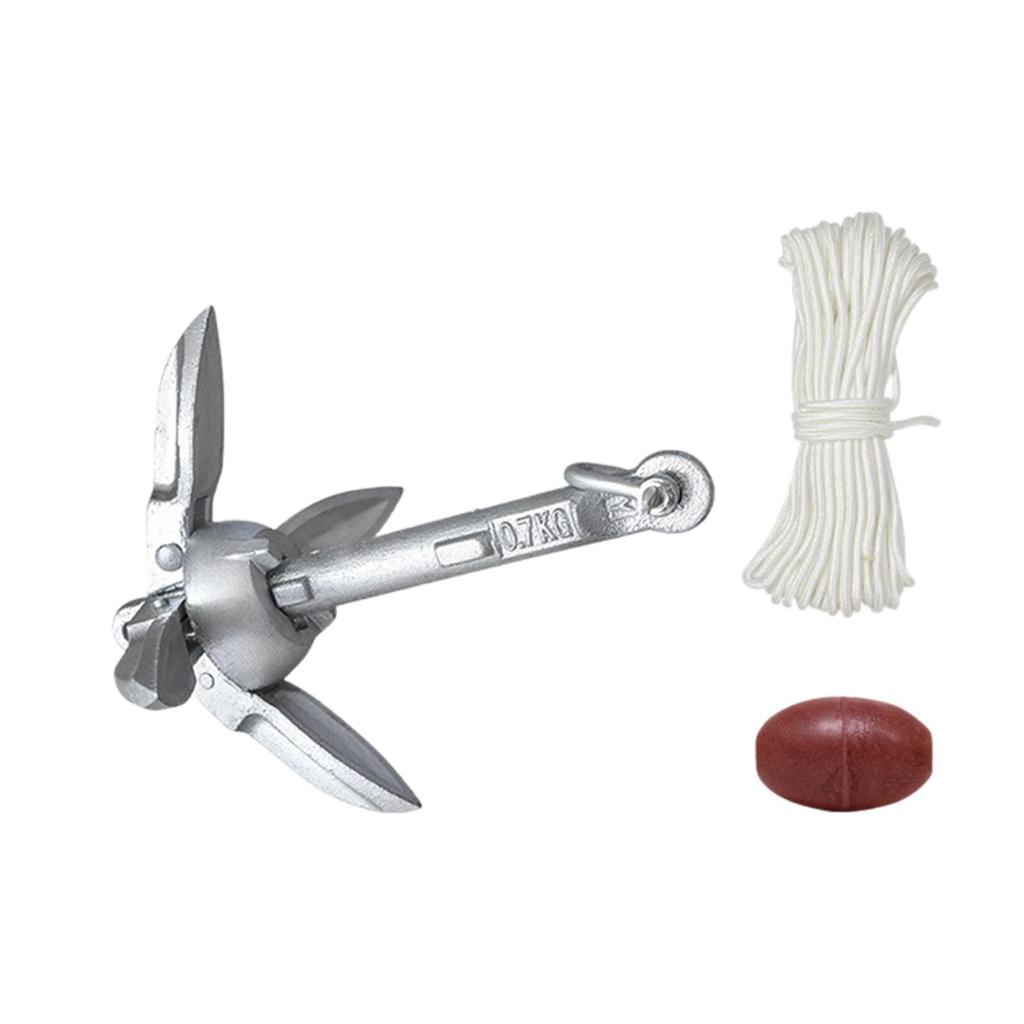 Anchor, Kayak Hook, Claw, Buoy Ball for Sailboats, Boating, Inflatable Boats, Canoes,