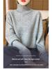 Elegant Retro Floral High-Neck Wool Sweater: Versatile Women's Autumn/Winter Knitwear