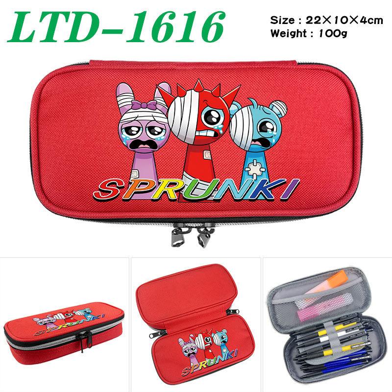 Sprunki Print School Handheld Pencil Case Stationery Box