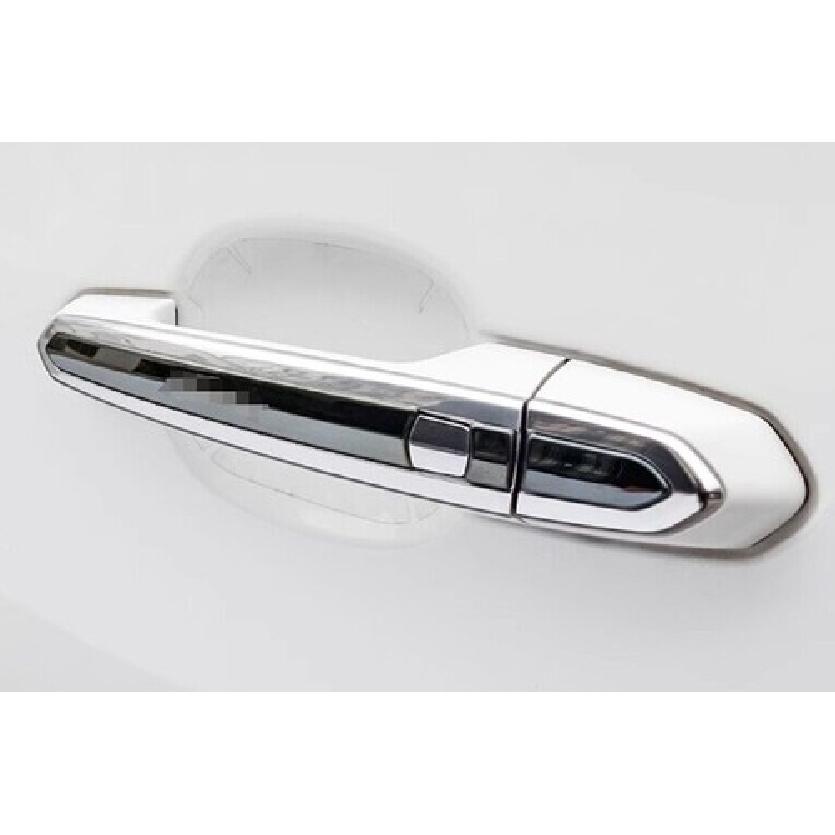 For Cadillac CT4 2020-2025 Black Steel Exterior Outside Door Handle Cover Trim