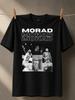 Morad Monochrome Perforunisexce Photo Collage With Stacked Morad Lettering And Modern Street Music Unisex All TShirt