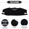 Car Dashboard Cover Mat Compatible for Jeep Grand Cherokee 2021-2023, Protective Polyester Black Center Console Interior Trim Dash Board Mat