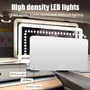 Ultra Thin LED Car Makeup HD Mirror Sunshade Makeup Hanging Mirror USB Charge Autom Cosmetic Mirror Touch Screen Dimmable Light