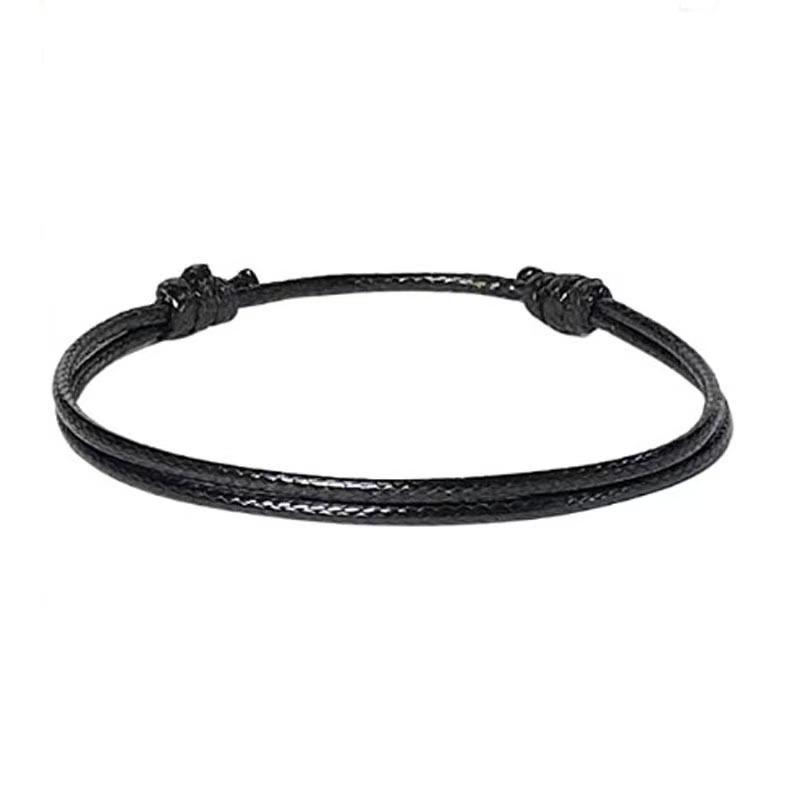 JYL TS Bracelet Wax Cord Unisex Adjustable Versatility & Lucky Bond AT21 печёночный