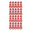 60Pcs Braid Hair Accessories, Heart Letter Shape Hair Rings, Large Hole Design Hair Beads for Thick Braids Dreadlocks Multi-Strand Hair DIY