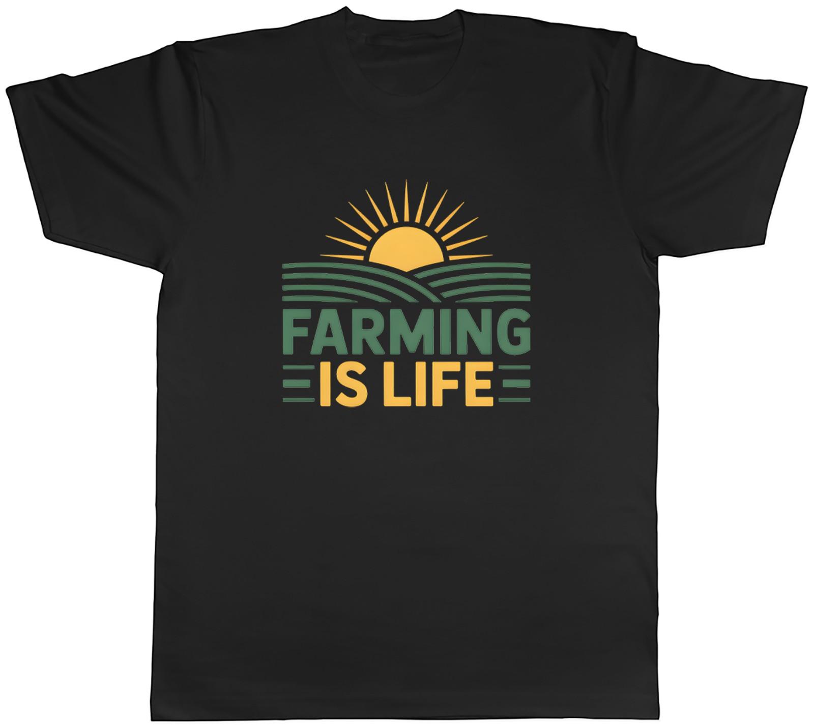 Farming is Life Farm Farmer Mens T-Shirt Tee Gift Top XXXXL