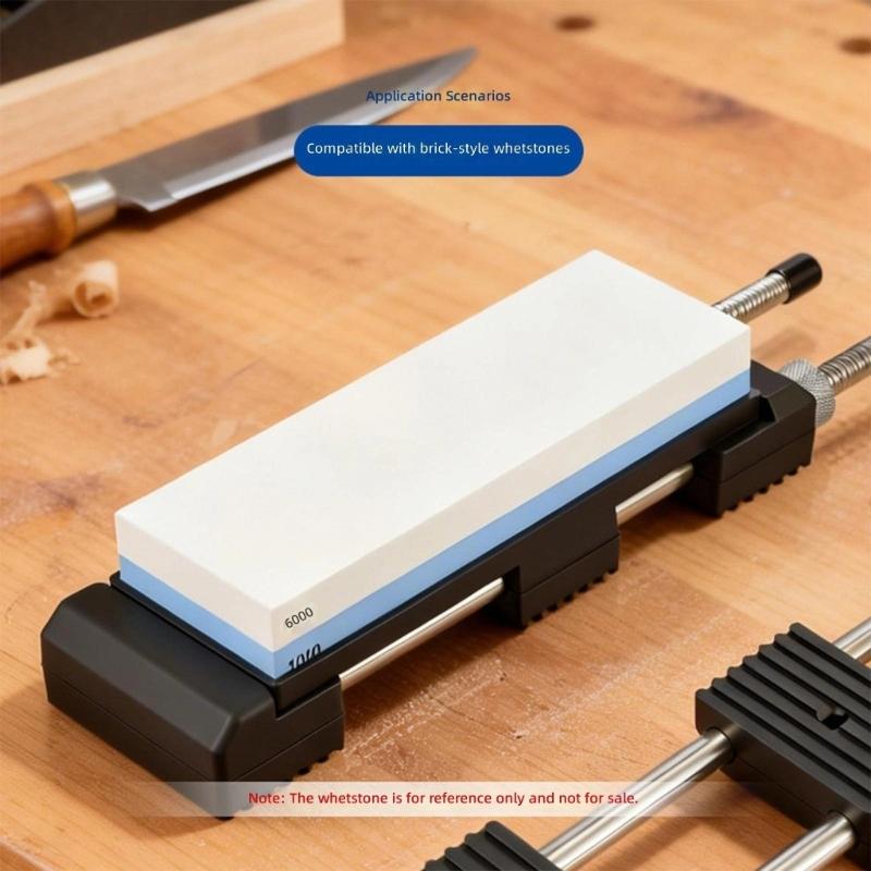 Universal Cutter Sharpening Stone Holders Durable Nonrust Steel Strong Cutter Sharpener Stand For Home And Camping