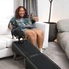 Pet Stairs Split Dog Stairs Multi-functional Non-slip Pet Stair Stool Ramp Multi-purpose Wooden Footstool For Small Dogs Cats