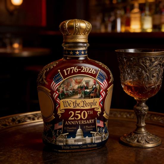 250. výročí Whiskey karafa Láhev USA. Sklenice na whiskey k 250. výročí Dárek ke Dni otců pro lihoviny Bourbon Víno
