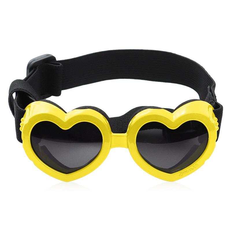 Pet Glasses Dog Cat Sunshade Glasses Heart Shape UV Windproof Goggles Cute Headwear Pet Decor Photography Prop Pet Supplies Gift