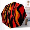 1pc Flame PatternAutomatic Open/close Umbrella, 8-Rib Sturdy Structure, Portable Travel Umbrella, Parties, Everyday Usec62
