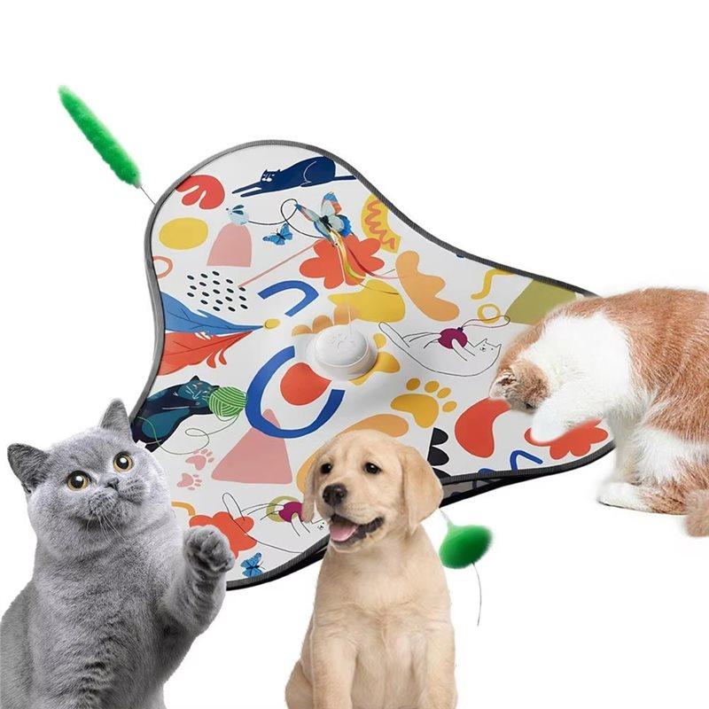 

Interactive Pet Games 2-In-1 Rolling Automatic Cat For Home Outdoor Play Training