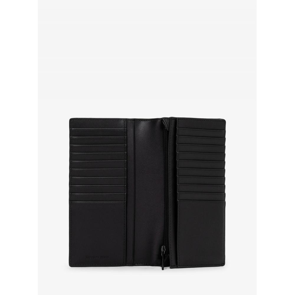 Michael Kors Cooper Flap Wallet Large   Mk Signature 36s5lcom2b1 Black