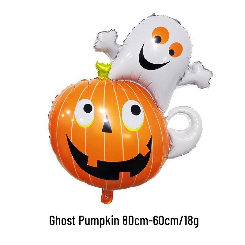 Aluminum Foil Balloons: Halloween Decorations with Ghosts, Skeletons, Pumpkins, and Bats