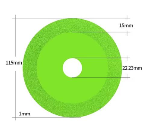 Diamant Glasschleifscheibe 100mm Sägeblatt für Keramikfliesen Marmor Jade Kristall Schleifen Anfasen Schneidwerkzeug 1/3 Stück