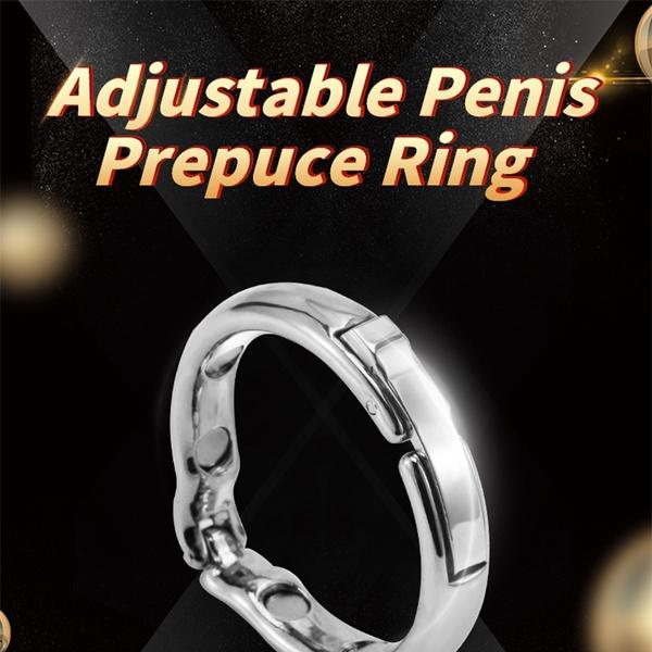 Metal Penis Ring For Men Glans Ring Adjustable Magnetic Sleeve Male  Ring Sex Toys