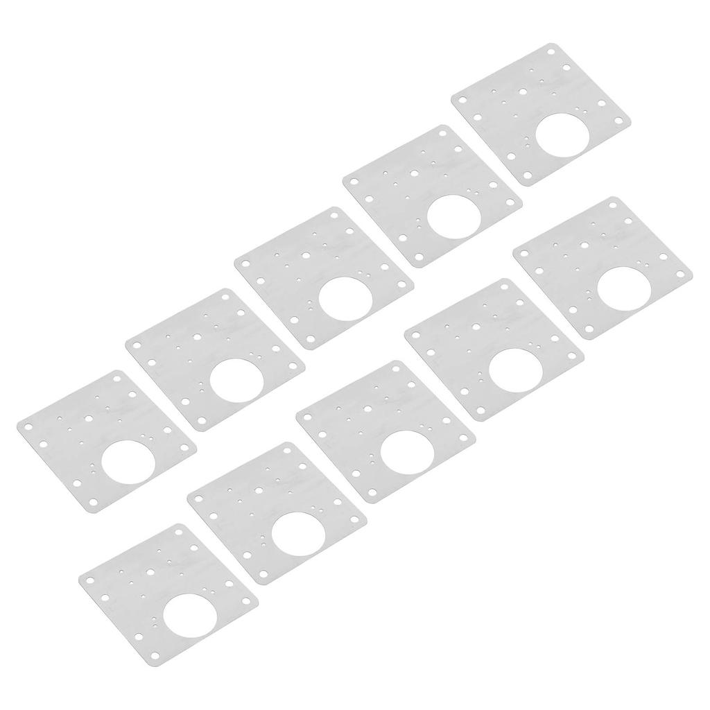30PCS Cabinet Door Repair Plate Hinges Repair Fixing Plate 9x9cm Stainless Steel Hinge Repair Board