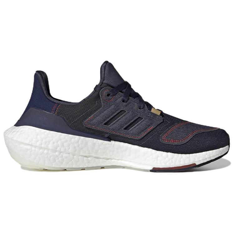 New Adidas Ultra Boost 22 Denim Shadow Navy Vivid Red GX9146