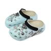 Crocs Crush Clog Diamond EVA Couple Street Hip Hop Graffiti American Decorative Buckle Hole Shoes Unisex Pale Teal