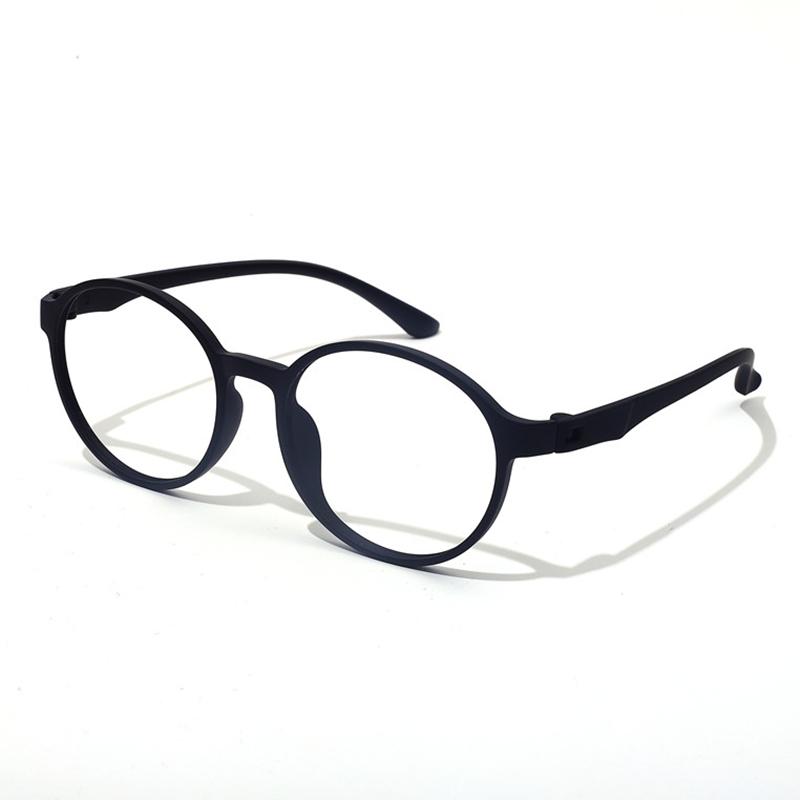 Men'S Flexible Transparent Eyeglasses Frame Ultralight Fashion Retro Round Optical Prescription Glasses Women'S 66016
