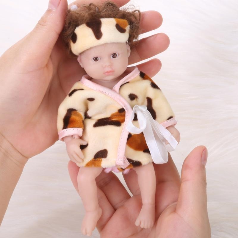 

6’’ Life Like Reborns Doll Toy Figure Interaction FullBody Silicone Infant Girl Doll that Looks Real with Moveable Leg 1
