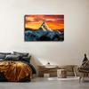 Sunset On Mount Everest In The Himalayas Between Nepal and China Poster Canvas Wall Art HD Print Modern Home Office Living Room Bedroom Decor