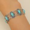Tribal Turquoise Bracelet Ethnic Style Bohemian Bangles Exaggerated Wide Bangle  Decoration