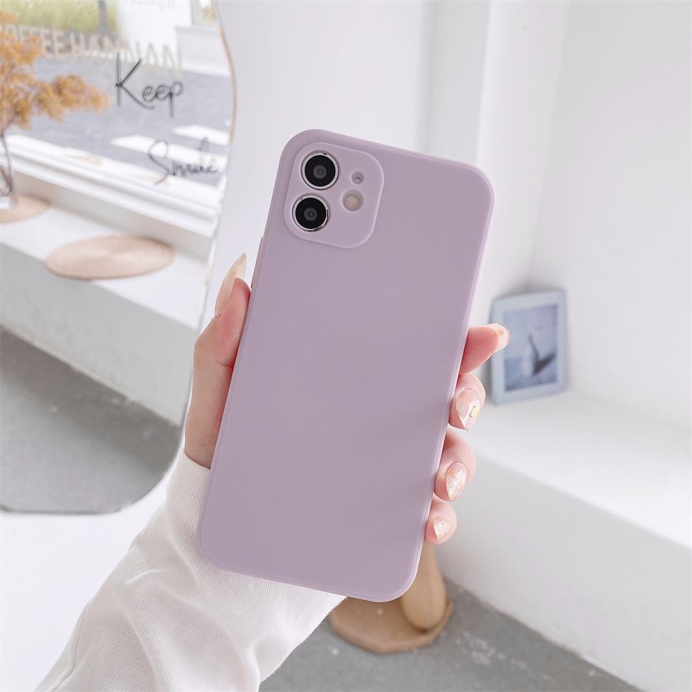 Square Liquid Silicone Phone Case For Xiaomi Redmi Note 11 10 9 9S 9T 10 10S Pro Max  5 5A 6 7 8 8T Soft Thin Candy Colors Cover