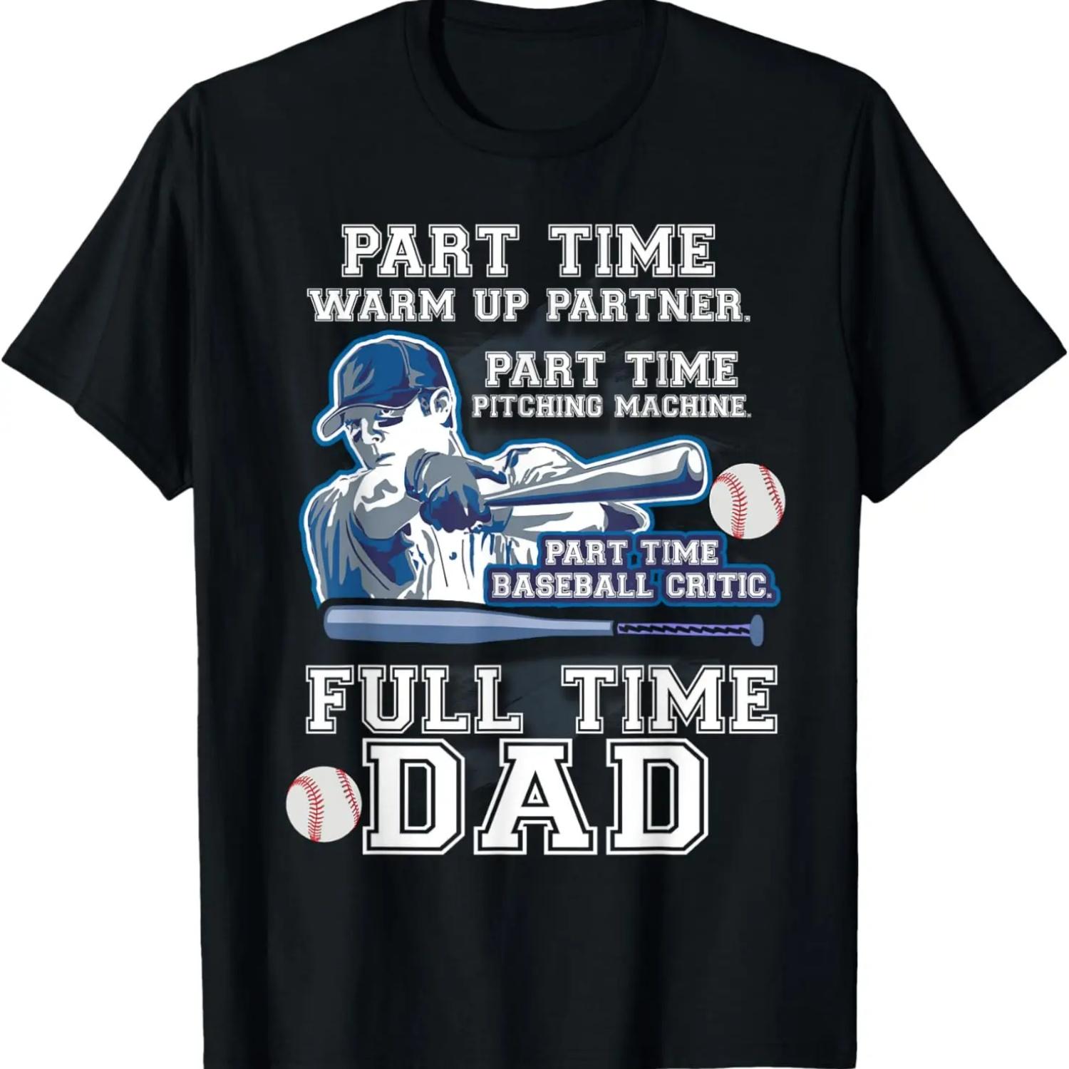 

Part Time Warm Up Partner Pitching Machine Baseball Dad Tee S чёрный