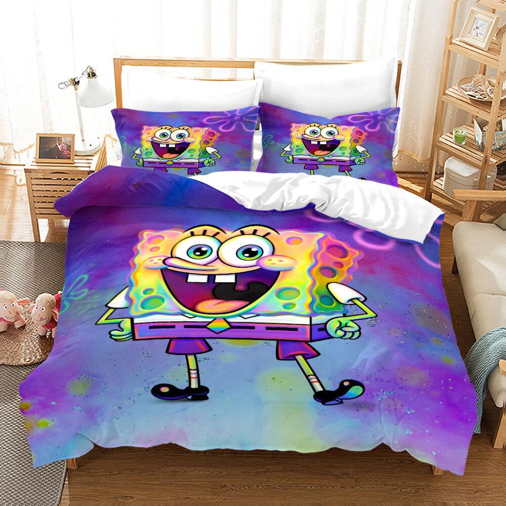 Cute Printed Quilt Cover Pillowcase Three-Piece Set Can Be Made Into Four-Piece 3D Digital Printing