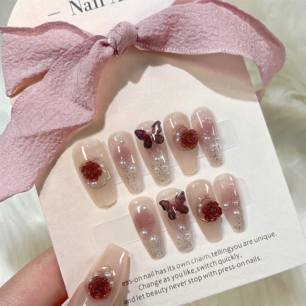 

Премиальные наклейки для маникюра цвета сливового джема, подходящие для всех размеров и стилей StyleA,XS