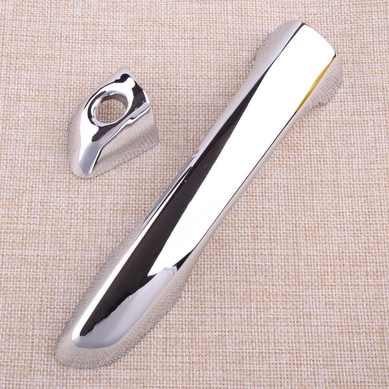 Chrome Car Exterior Door Handle Cover Trim Fit for Hyundai Accent 2018- with Smart Hole