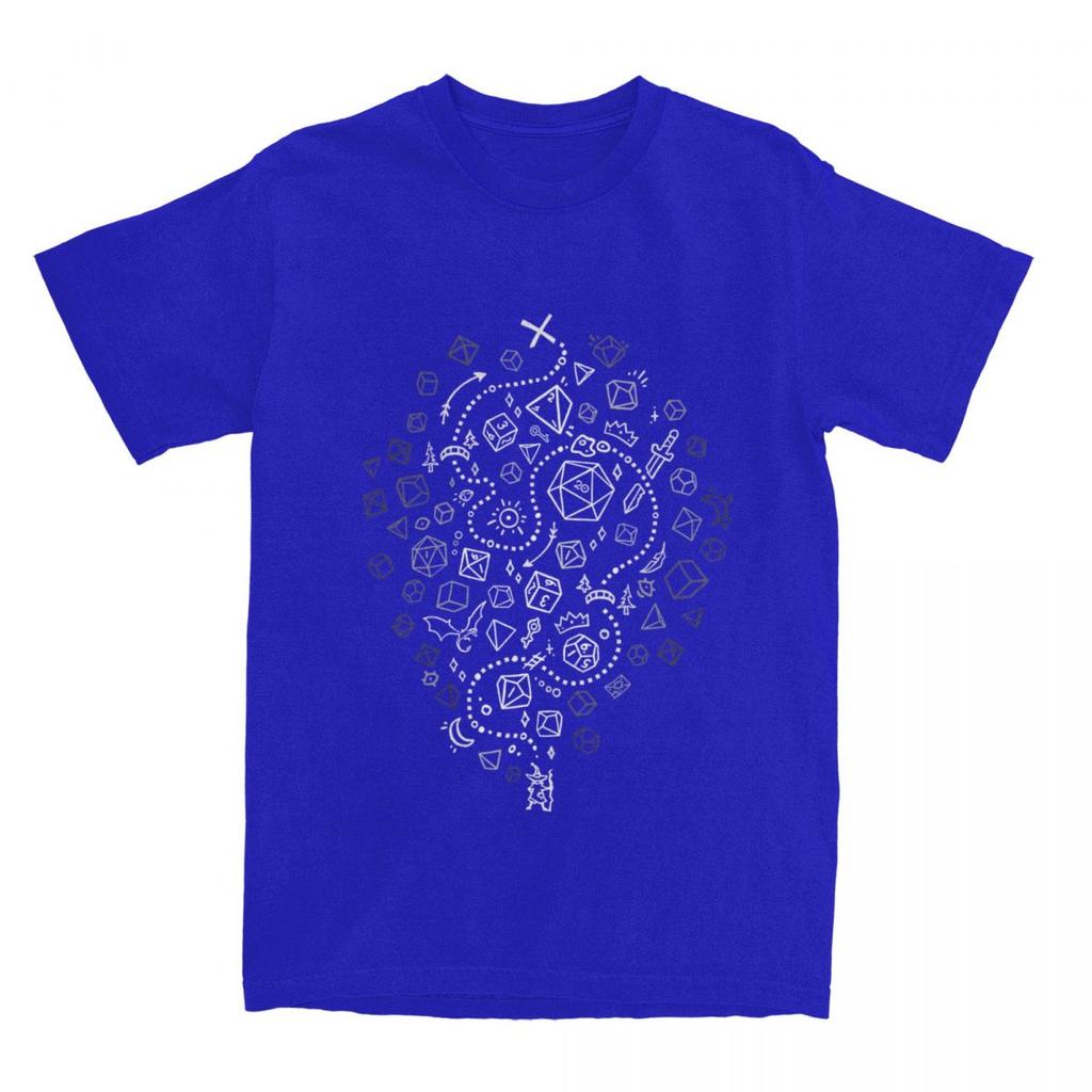 Unisex Womens DnD D Dice The Adventure Begins Shirt Merch Dungeon Dragon Pure Cotton Tops Tshirt Vintage Tees All Seasons