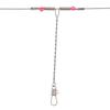 10 Pcs Fishing Wire Line Leader Trace with Snap Rope Wire Safety Snaps Stainless Steel String Rolling Swivels High Carbon