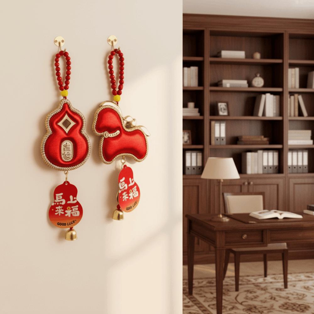Horse Chinese New Year Decoration Gourd Shape Traditional Design Spring Festival Pendants Zodiac Widely Use