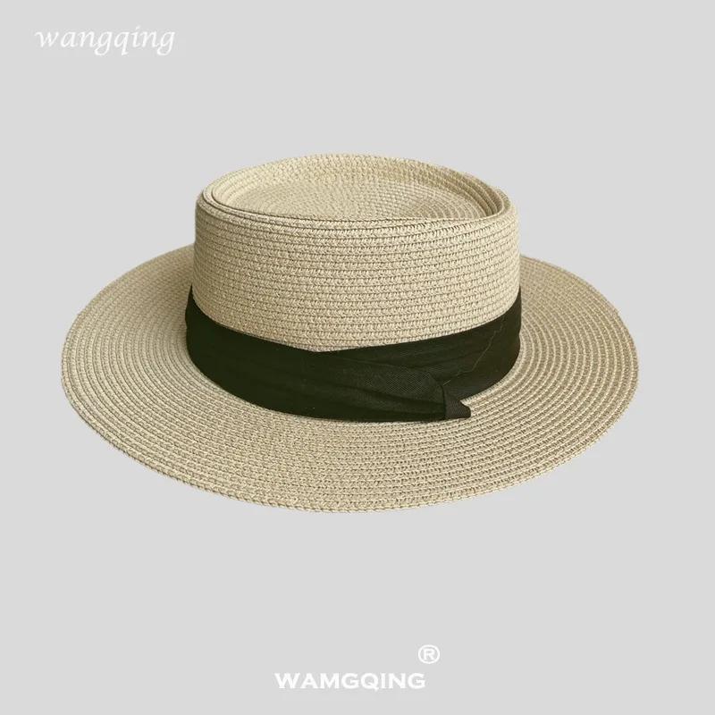 Large Brim Lace Straw Hat Elegant Women Sweet Lace Spring Summer Hollow Breathable Fisherman Hat Seaside Holiday Shade Beach Hat