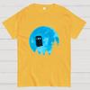 Tardis and Moon Cotton Summer Casual Cool Loose T-Shirt