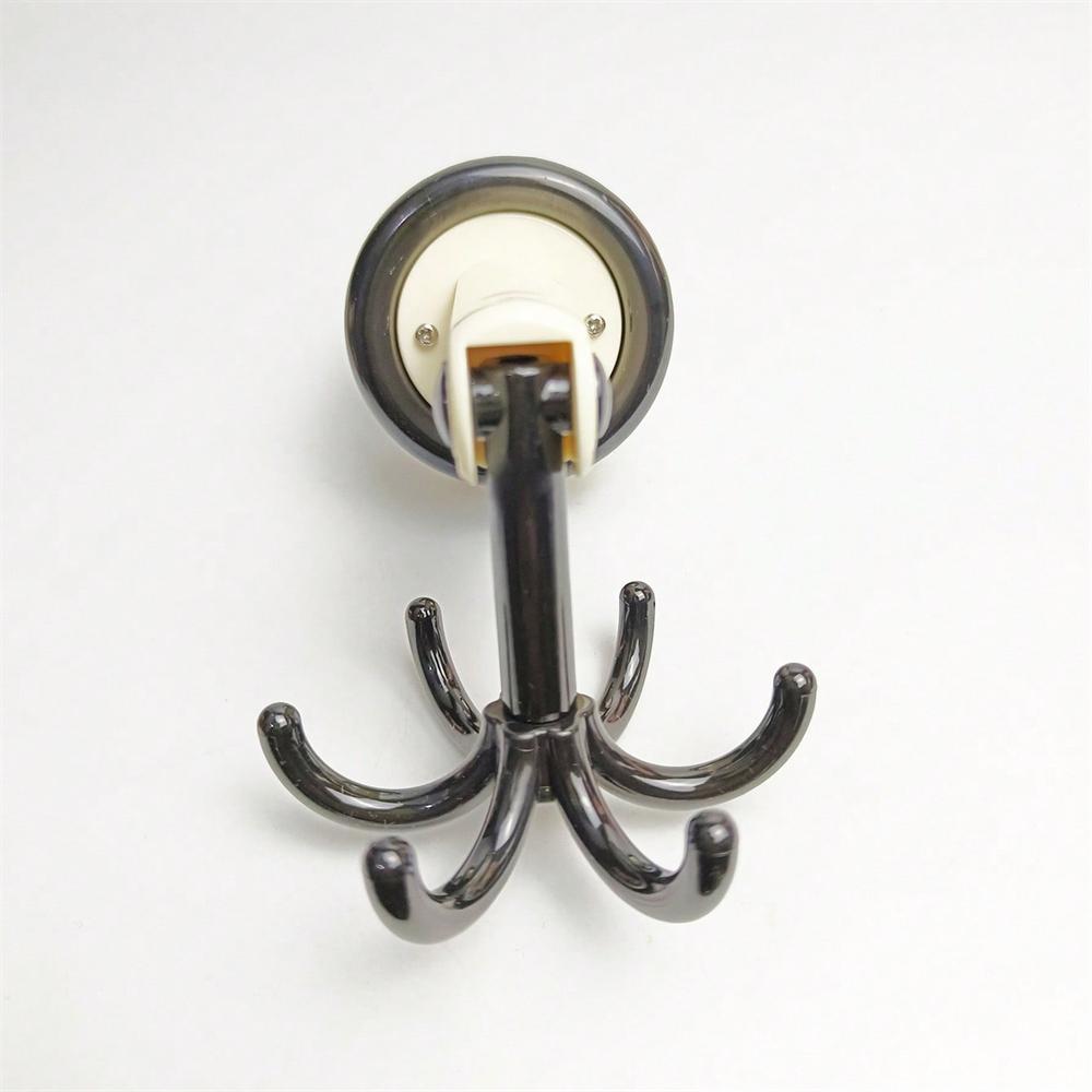 1PC 360 Degrees Rotating Folding Hook Self-Adhesive Suction Cup Hooks Rotating Kitchen Utensil Holder