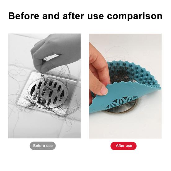 Shower Drain Hair Catcher Easy Installation Clean Prevent Clogs Hair Guard Plastic Hair Trap for Bathroom Drain