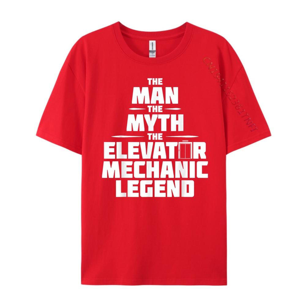 The Elevator Mechanic Legend Graphic T Shirts Short Sleeve TShirt Men Mardi Gras S