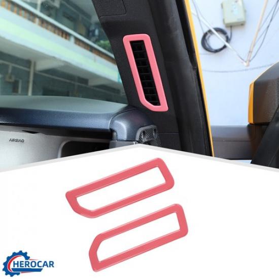 Pink Front Left&Right Side A-pillar Air Vent Cover Trim For + Ford Bronco US
