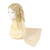 Long Islamic Turban Silk Women Headscarf Fashion Sequin Wraps Shawl  Female
