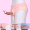 Women's Wearable Soft Prosthetic Dildo Underwear for LGBT Love
