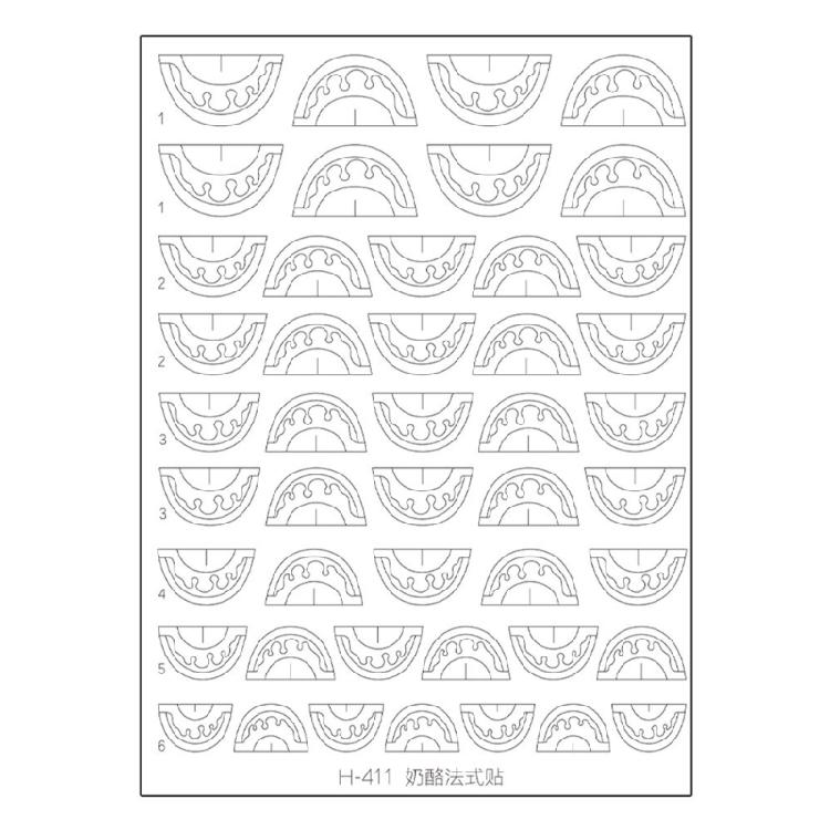 

Artistic Lace Nails Stickers With Intricate French Motifs Quick Drying Adhesive Paper Sheets For Home Salon Use Water Resistant Long Wear