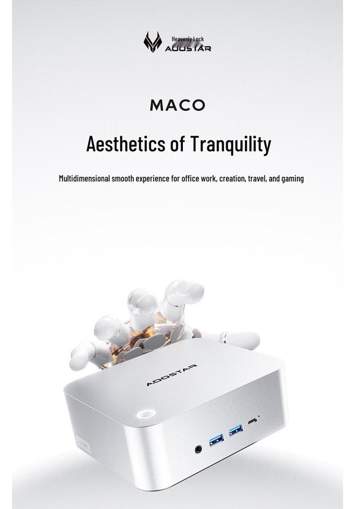 Tianbei Aoostar MACO Ryzen 7 6850H High-Performance AI Office Mini PC