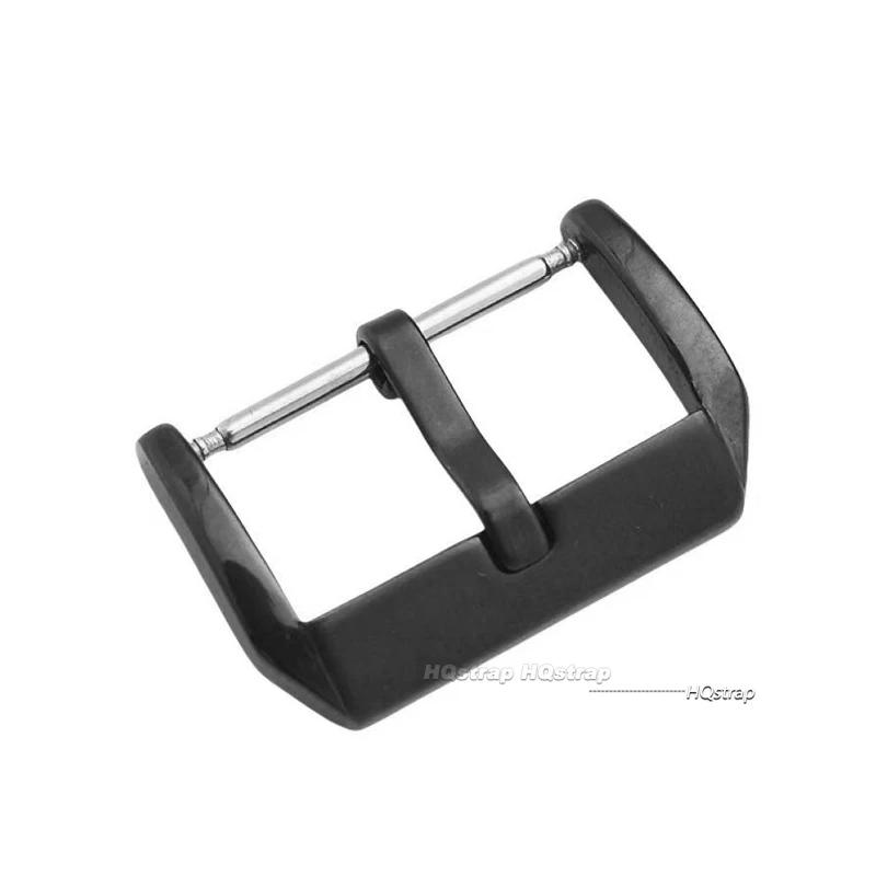 Stainless Steel Watch Pin Buckle 16mm 18mm 20mm 22mm Middle Brushed Silver Gold Black Leather Watch Band Clasp Strap Accessories