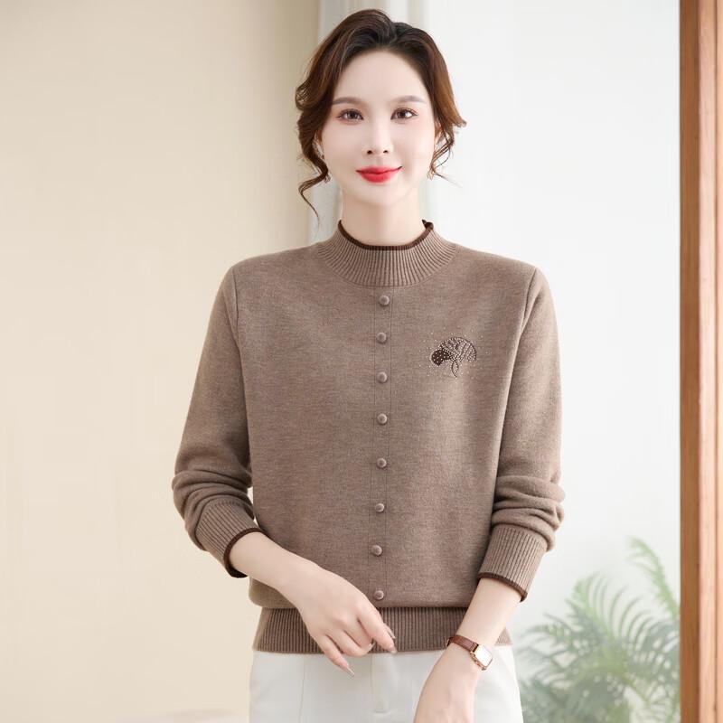 YUZHAOLIN Women's Plus Velvet Knitted Sweater